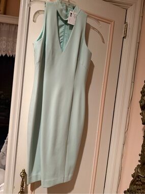 Intermix blue Sleeveless V-Neck Shift Dress size M